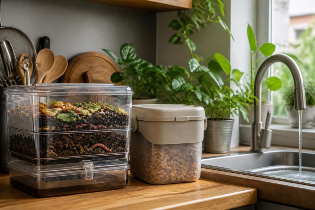 découvrez comment composter facilement en appartement avec le lombricompost et le bokashi, des méthodes écologiques et adaptées aux petits espaces.