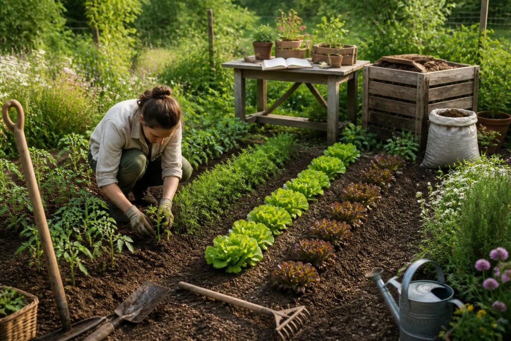 apprenez à créer votre potager de a à z grâce à ce guide complet idéal pour bien débuter. conseils pratiques, astuces jardinage et étapes faciles pour cultiver vos légumes et herbes aromatiques.