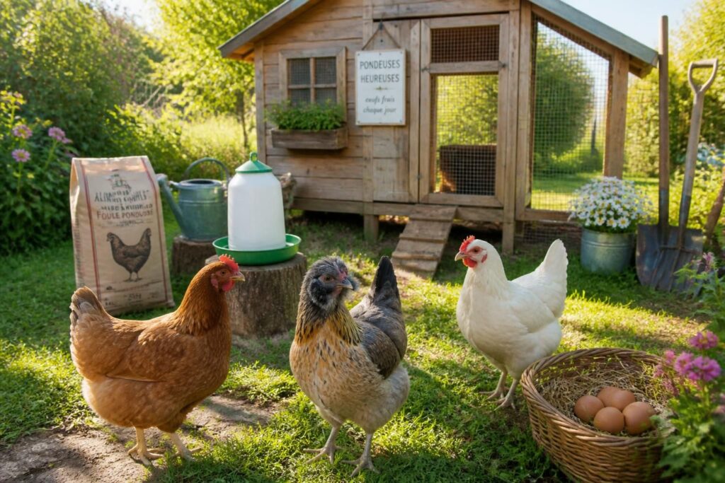 Débuter avec des poules : combien, quelles races, quel budget