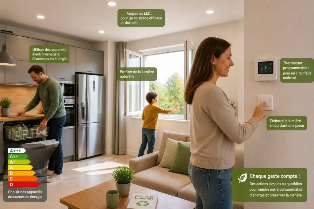 Économiser l’énergie à la maison : gestes simples et efficaces
