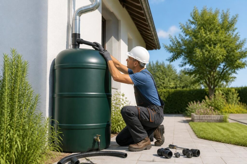 Installer un récupérateur d’eau de pluie : choix et raccordement