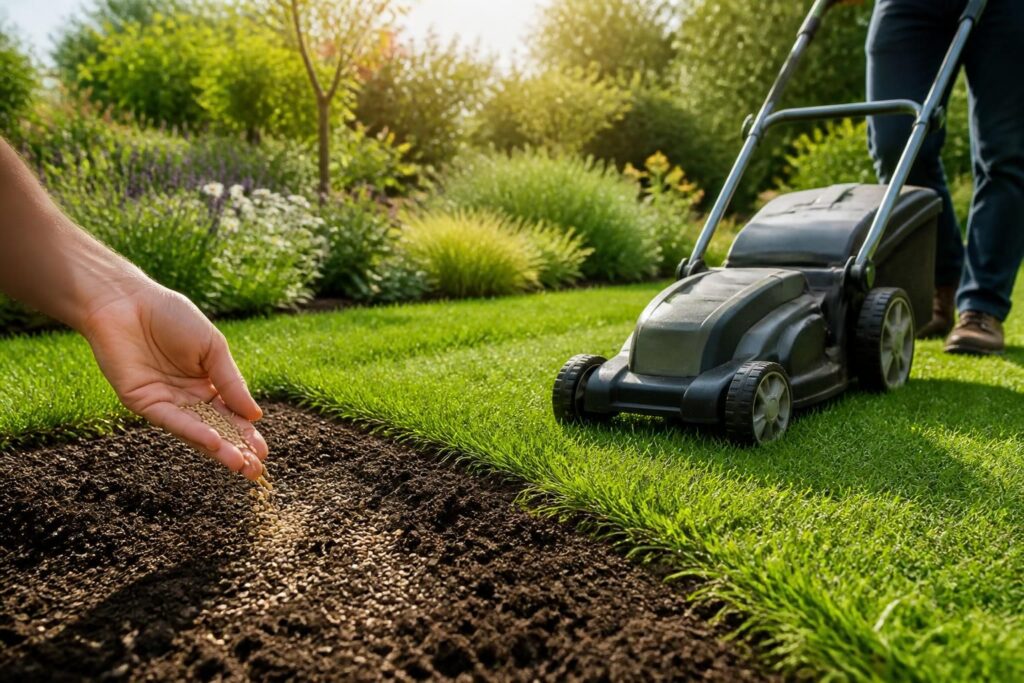 découvrez comment obtenir un beau gazon sans utiliser de produits chimiques grâce à des méthodes naturelles de semis, tonte et entretien.