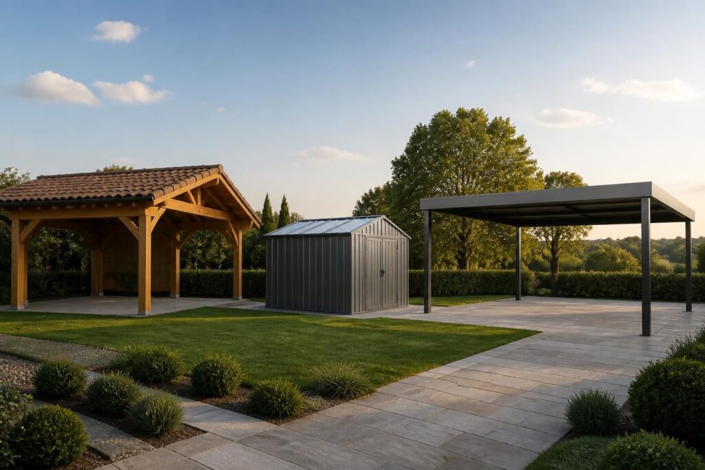 découvrez comment choisir l'abri ou le carport idéal en fonction des matériaux comme le bois ou le métal, ainsi que des dimensions adaptées à vos besoins.