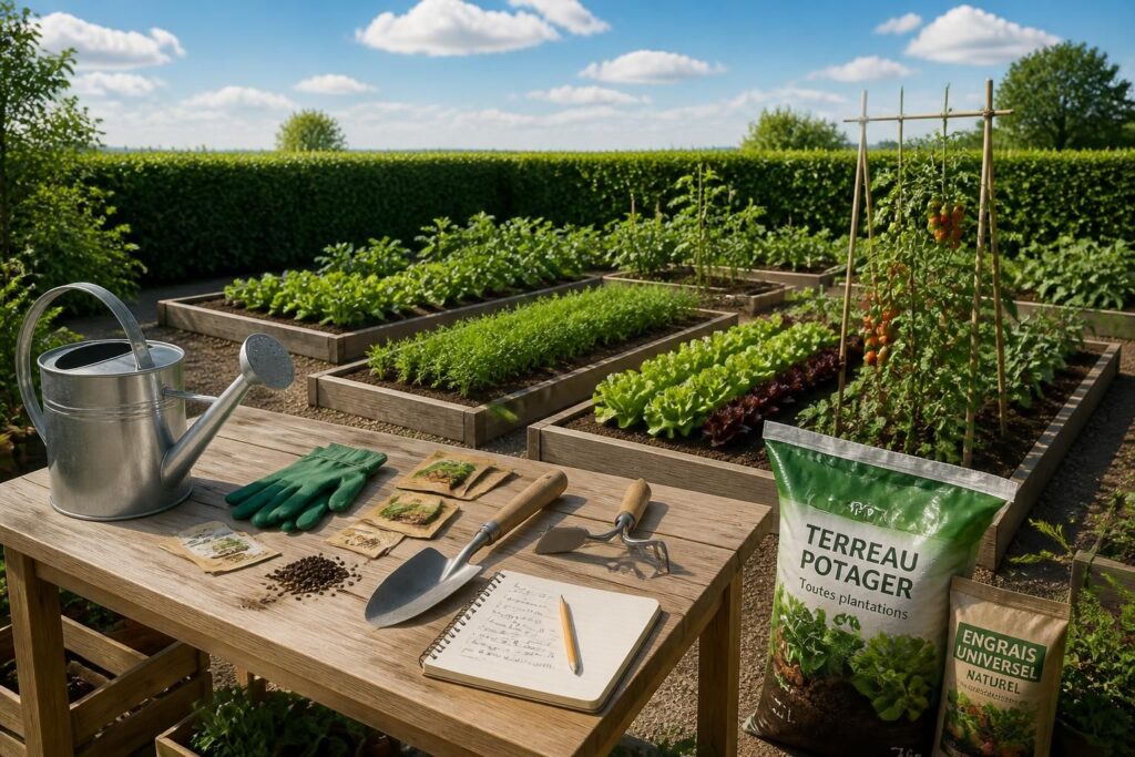 Équiper son potager : la check-list complète du débutant