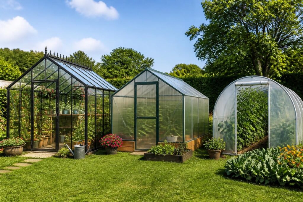 découvrez comment choisir la serre de jardin idéale entre verre, polycarbonate et tunnel pour protéger vos plantes et optimiser votre culture.