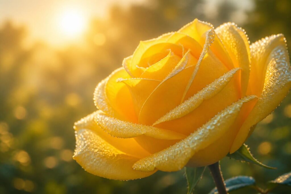 Rose jaune signification : entre amitié, amour et symboliques spirituelles