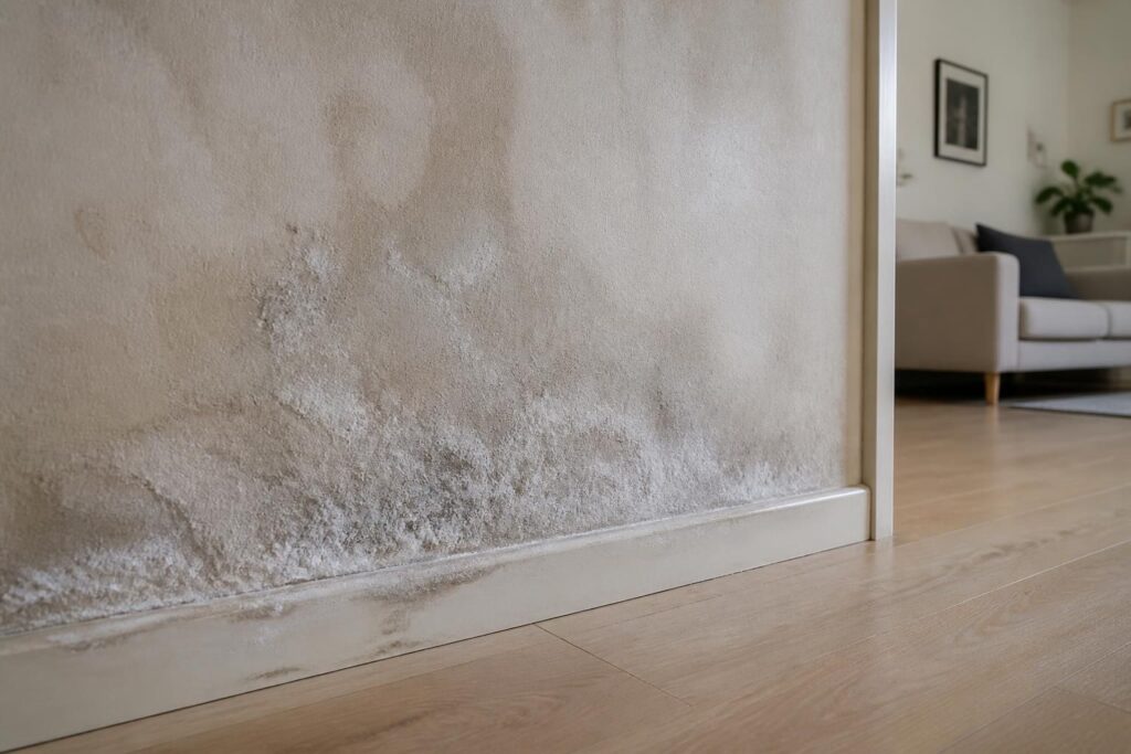 Salpêtre sur mur : causes, risques et solutions pour votre habitation