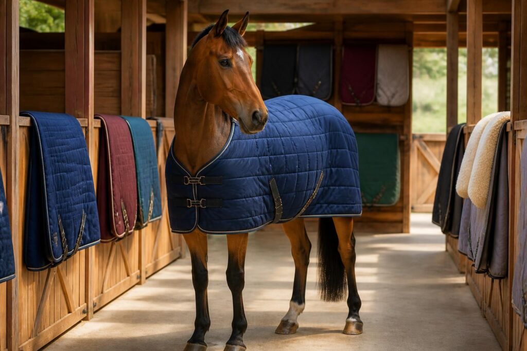 Tapis cheval : comment choisir un modèle adapté à votre équidé ?
