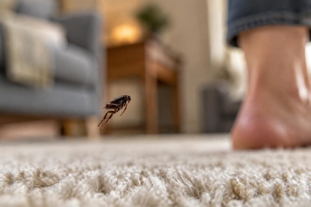 Identifier le minuscule insecte noir très petit qui pique ou saute chez vous